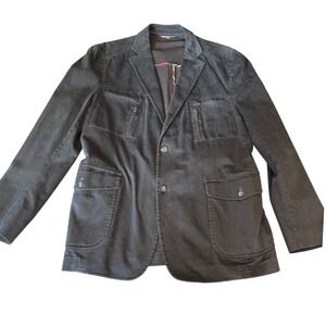 Kroon | Mens 44R | Charcoal Gray | Utility Blazer Jacket | Military Style